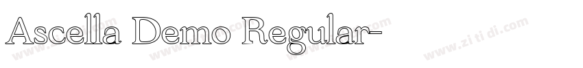 Ascella Demo Regular字体转换